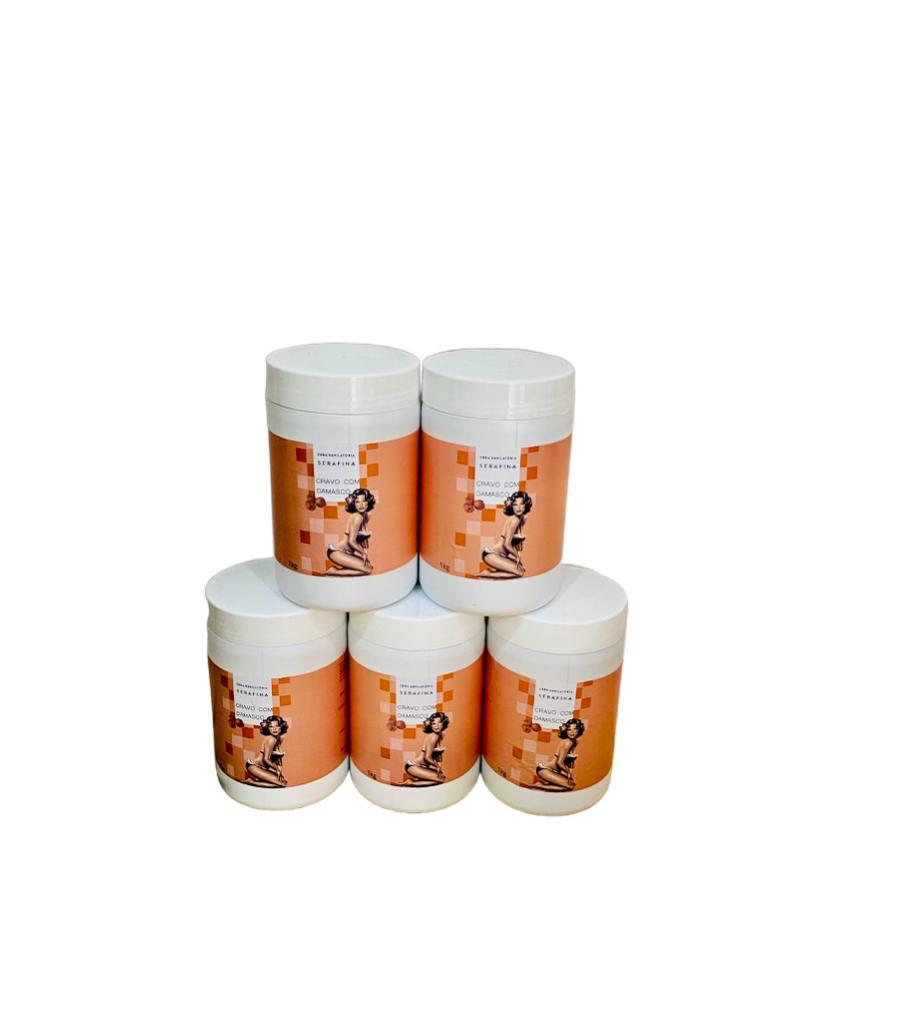 DEPILATORY WAX COMBO IN POT CARNATION WITH APRICOT (STRIP WAX) 5 KG